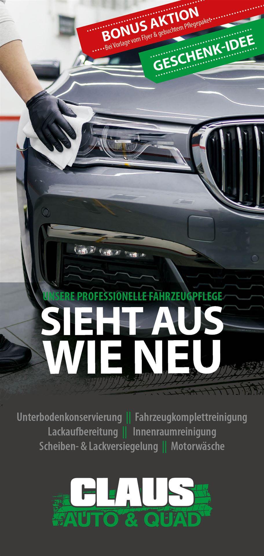 Übersicht Fahrzeugaufbereitung